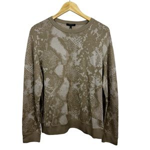 Lafayette 148 New York Sweater Size XXL Silk Cashmere Reptile Plus Size